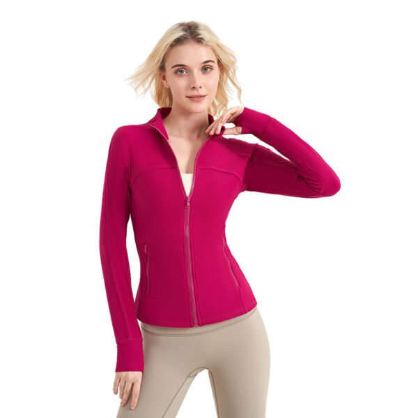 Vertical Thread Yoga Clothes Women's Fitness Jacket - Image 2