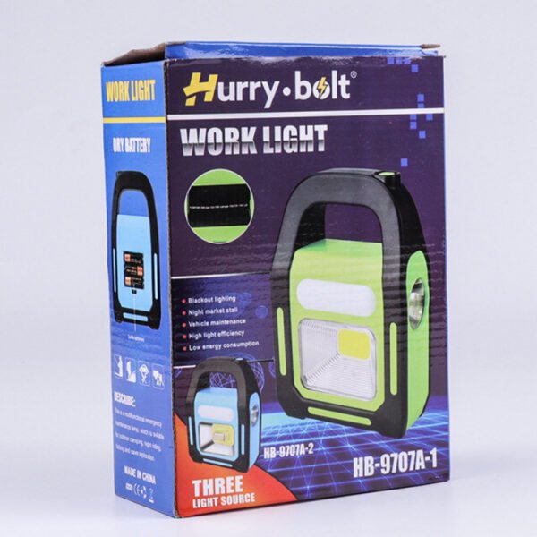 LED Outdoor Portable Work Light Searchlight Solar Cob Camping Light - Image 6